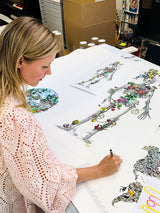 Ad moldu skaltu verda - Still Skeleton white - Art Print - Kristjana S Williams Studio