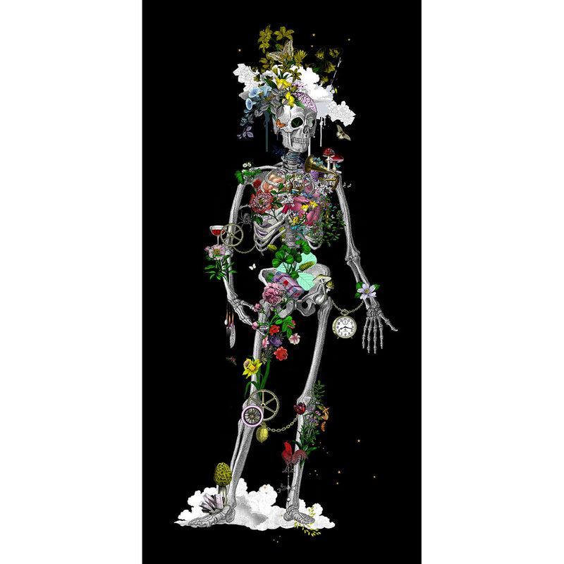 Ad moldu skaltu verda - Still Skeleton black - Art Print - Kristjana S Williams Studio