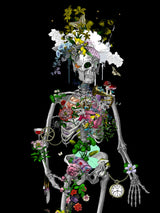 Ad moldu skaltu verda - Still Skeleton black - Art Print - Kristjana S Williams Studio