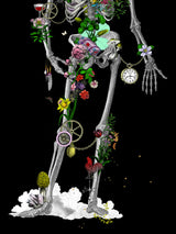 Ad moldu skaltu verda - Still Skeleton black - Art Print - Kristjana S Williams Studio