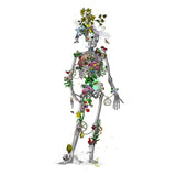 Ad moldu skaltu verda - Still Skeleton white - Art Print - Kristjana S Williams Studio