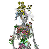 Ad moldu skaltu verda - Still Skeleton white - Art Print - Kristjana S Williams Studio