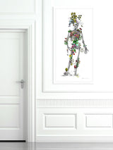 Ad moldu skaltu verda - Still Skeleton white - Art Print - Kristjana S Williams Studio