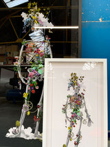 Ad moldu skaltu verda - Still Skeleton white - Art Print - Kristjana S Williams Studio