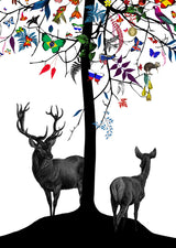 Althjodlegt Tre - International tree - Art Print - Kristjana S Williams Studio