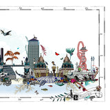 Arkitektur Lunduna Skyline - Art Print - Kristjana S Williams Studio