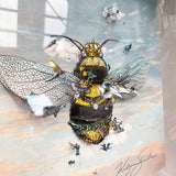 Cool Sky Queen Bee - Original Artwork Series 2023 - Kristjana S Williams Studio
