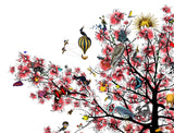 Bleika Sakura Candy Floss Tree - Art Print - Kristjana S Williams Studio