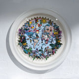 Ceylon Circular Elephant Blái - Mini 3D Original Artwork - Kristjana S Williams Studio