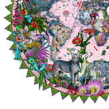 Ceylon Leopard Circular Solsetur - Art Print - Kristjana S Williams Studio