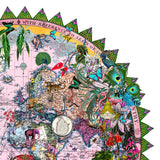 Ceylon Leopard Circular Solsetur - Art Print - Kristjana S Williams Studio