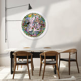 Ceylon Leopard Circular Solsetur - Art Print - Kristjana S Williams Studio