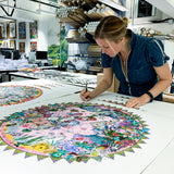 Ceylon Leopard Circular Solsetur - Art Print - Kristjana S Williams Studio