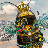Cool Sky Queen Bee - Art Print - Kristjana S Williams Studio