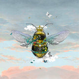 Cool Sky Queen Bee - Art Print - Kristjana S Williams Studio