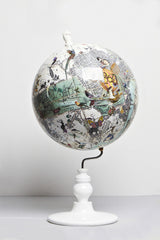 East Meets West Lundunar Kort Globe - Small - Kristjana S Williams Studio