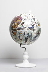 East Meets West Lundunar Kort Globe - Small - Kristjana S Williams Studio