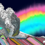 Firemountains & Jardskorpufleka Skyline - Art Print - Kristjana S Williams Studio