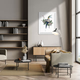 Flora & Fauna Lear - Crystal Blue - Art Print - Kristjana S Williams Studio