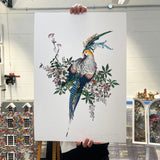 Flora & Fauna Lear - Crystal Blue - Art Print - Kristjana S Williams Studio