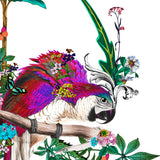 Flora & Fauna Lear - Neon White - Art Print - Kristjana S Williams Studio