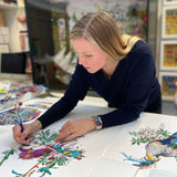 Flora & Fauna Lear - Neon White - Art Print - Kristjana S Williams Studio