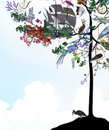 Fram Eg Sendi Flotan Minn - Sea-born Tree - Art Print - Kristjana S Williams Studio