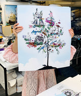 Fram Eg Sendi Flotan Minn - Sea-born Tree - Art Print - Kristjana S Williams Studio