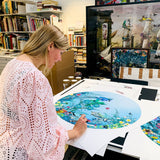 Fugl Ne Fiskur - Circular Sea-born - Art Print - Kristjana S Williams Studio