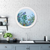 Fugl Ne Fiskur - Circular Sea-born - Art Print - Kristjana S Williams Studio