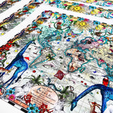 Giraffa Discoveries Of The World - Art Print - Kristjana S Williams Studio