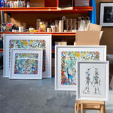 Giraffa Discoveries Of The World - Art Print - Kristjana S Williams Studio