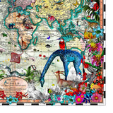 Giraffa Discoveries Of The World - Art Print - Kristjana S Williams Studio