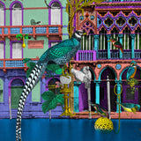 Gli Uccelli Coral Pink Setur - Art Print - Kristjana S Williams Studio