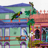 Gli Uccelli Coral Pink Setur - Art Print - Kristjana S Williams Studio