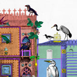 Gli Uccelli Coral Pink Setur - Art Print - Kristjana S Williams Studio