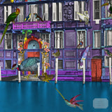 Gli Uccelli Violet Setur - Art Print - Kristjana S Williams Studio