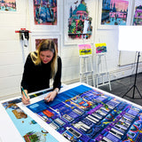 Gli Uccelli Violet Setur - Art Print - Kristjana S Williams Studio