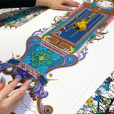 Grandfather Wonderland Clock - Art Print - Kristjana S Williams Studio