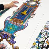 Grandfather Wonderland Clock - Art Print - Kristjana S Williams Studio