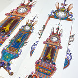 Grandparent Wonderland Clocks - Art Print Collection - Kristjana S Williams Studio