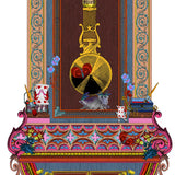 Grandmother Wonderland Clock - Art Print - Kristjana S Williams Studio