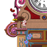 Grandmother Wonderland Clock - Art Print - Kristjana S Williams Studio