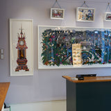 Grandmother Wonderland Clock - Art Print - Kristjana S Williams Studio