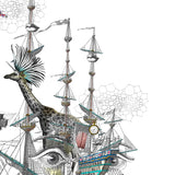 Draumaland At Sea - Great Henrietta VII - Art Print - Kristjana S Williams Studio