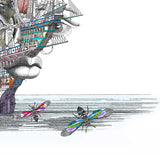 Draumaland At Sea - Great Henrietta VII - Art Print - Kristjana S Williams Studio