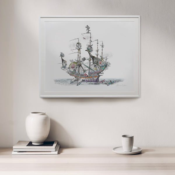 Draumaland At Sea - Great Henrietta VII - Art Print - Kristjana S Williams Studio