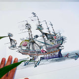 Draumaland At Sea - Great Henrietta VII - Art Print - Kristjana S Williams Studio