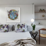 Here be Dragons - Svifandi blue World - Art Print - Kristjana S Williams Studio