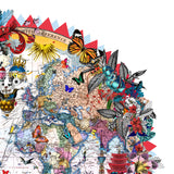 Hringlaga Heimskort - World Aedificia - Art Print - Kristjana S Williams Studio